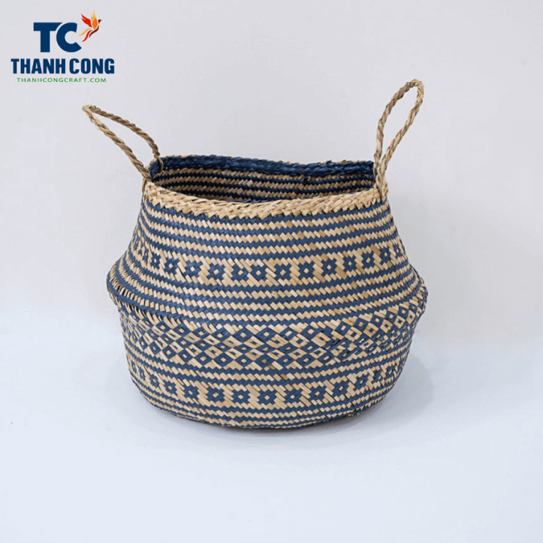 Black Belly Basket Seagrass With Handles For Wholesale Thanh Cong