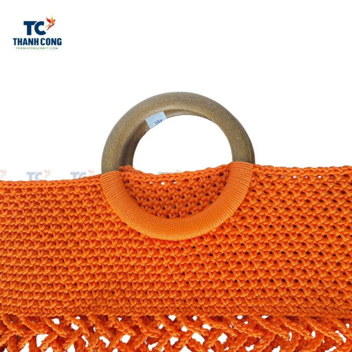 Burnt Orange Crochet Bag TCFA 22026