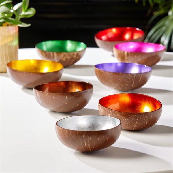 Reclaimed coconut bowls inlaid 2