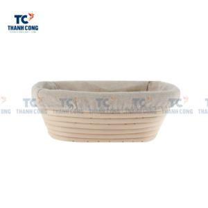 Bread Serving Basket Oval Shape With Liner