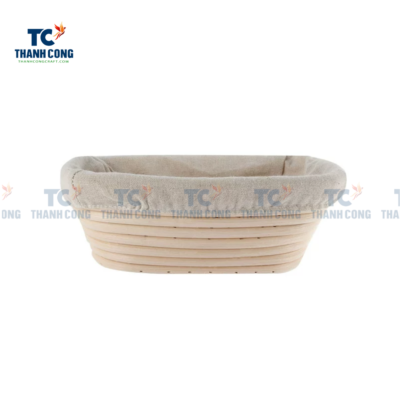 Bread Serving Basket Oval Shape With Liner