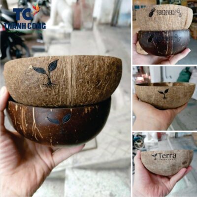Custom Logo Natural Coconut Bowl, coconut bowls wholesale