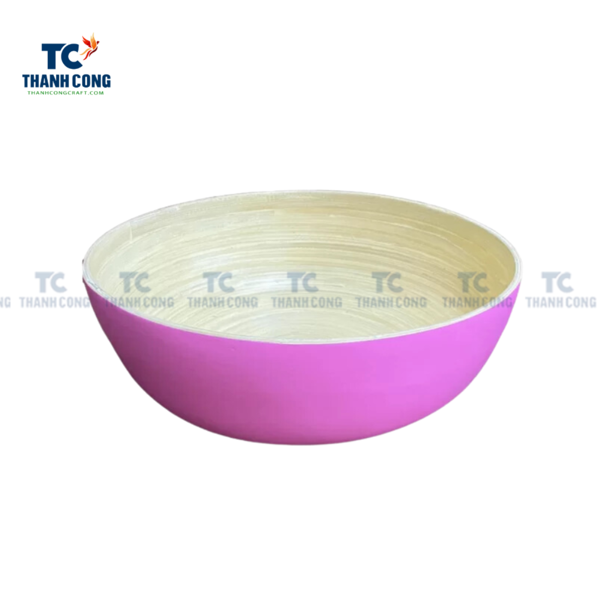 Small Bamboo Bowl Pink - 53240