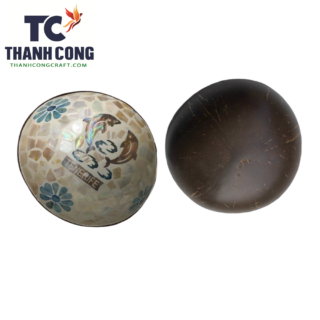 Coconut Lacquer Bowl Dolphin