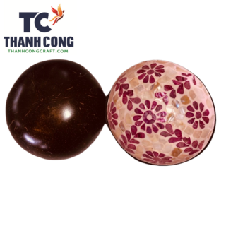 Mother of pearl Inlay Coconut Bowls