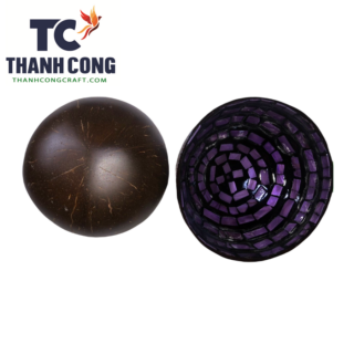 purple lacquer coconut shell bowl price