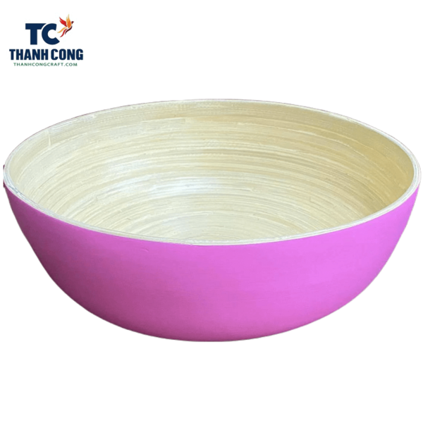 color bamboo bowl coiled
