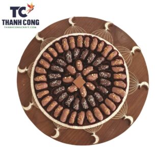 moon chocolate tray wood