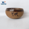 Boho Jumbo Coconut bowl world map logo