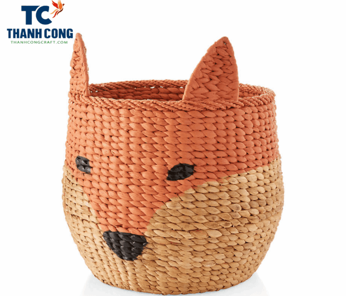 Hand Woven Fox Shaped Cute Basket Model 2022 (TCSB-22015)