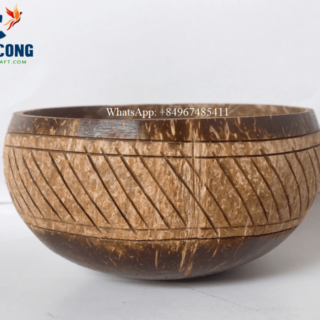 Jumbo coconut bowl engraved wholesale