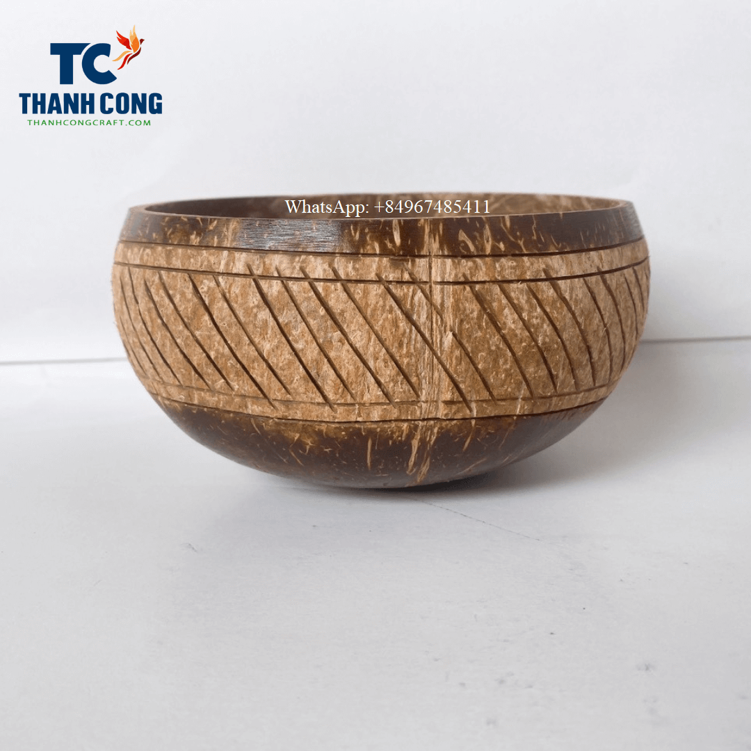 Jumbo coconut bowl engraved wholesale