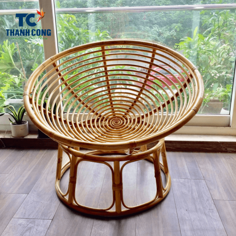 Round Rattan Papasan Chair (TCF-23037)