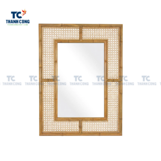 Rectangular Rattan Mirror