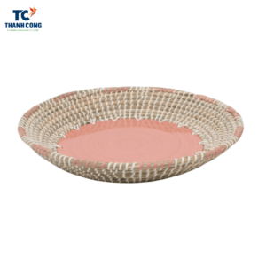 round seagrass tray
