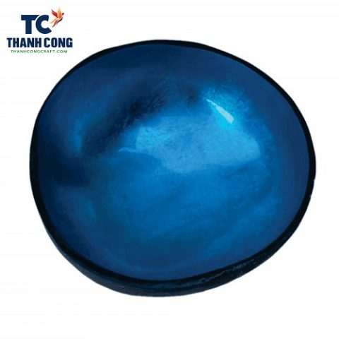 Blue Metallic coconut shell bowls wholesale, coconut shell bowl wholesale