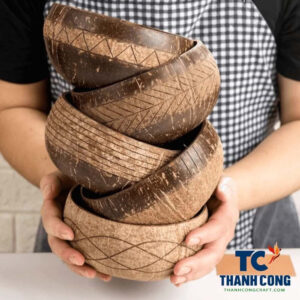 carved engrave coconut shell bowls wholesale manufacturer, coconut bowl wholesale