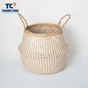Natural Woven Belly Basket