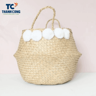 belly basket pom pom wholesale