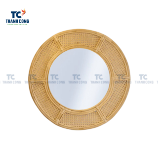 Vintage Rattan Mirror