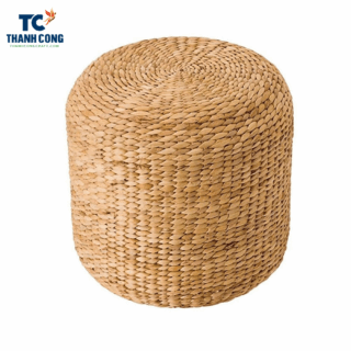 Water Hyacinth Round Pouf