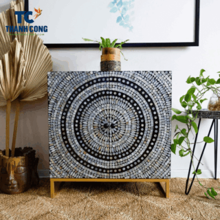 Black Mother of Pearl Cabinet