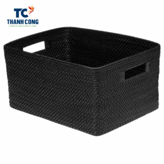 black rattan basket wholesale