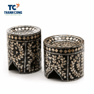 mother of pearl cake stand