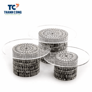 mother of pearl cake stand