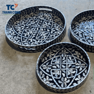 mother of pearl tray large