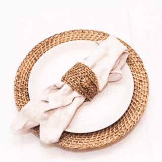 rattan napkin rings bulk wholesale