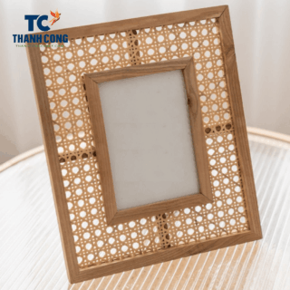 rattan picture frame