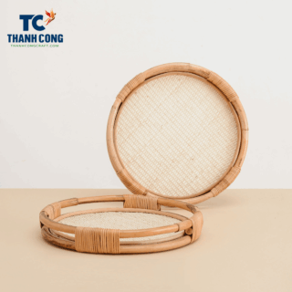 rattan tray large wholesale