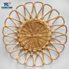 scalloped rattan placemat