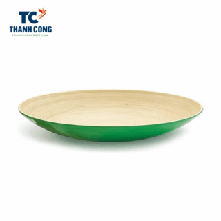 spun bamboo salad plate supplier