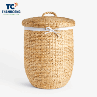 water hyacinth laundry basket, Water Hyacinth Fishbone Laundry Basket