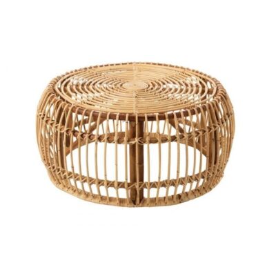 Large Round Rattan Coffee Table
