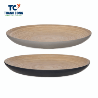 wholesale spun bamboo plate