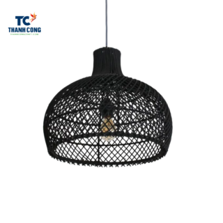 Black Rattan Lamp Shade