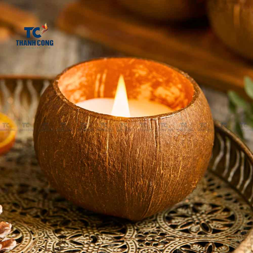Coconut bowls candles Craft