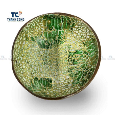 Coconut Bowls With Eggshell Inlaid