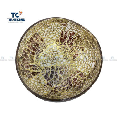 Coconut Bowls With Eggshell Inlaid