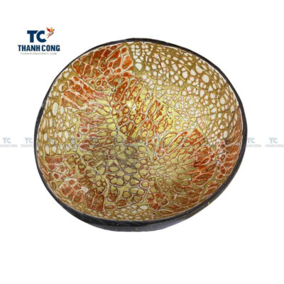 Coconut Bowls With Eggshell Inlaid