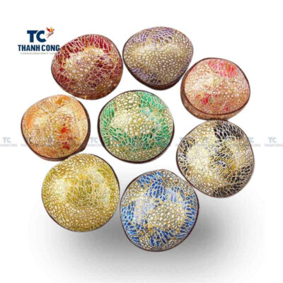 Coconut Bowls With Eggshell Inlaid