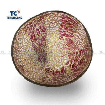 Coconut Bowls With Eggshell Inlaid