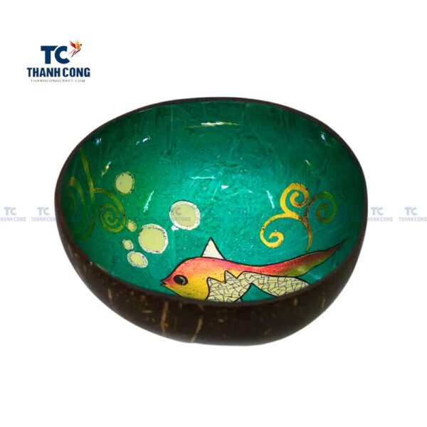 Coconut shell painting, coconut shell bowls wholesale