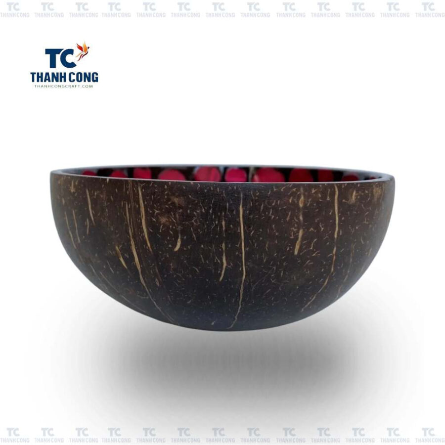 Lacquer coconut shell bowls