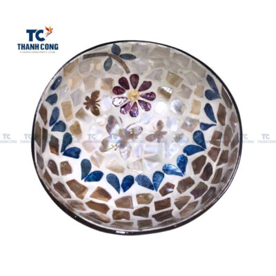 Mother of Pearl Coconut Bowl Butterflies Shape Inlaid, coconut shell bowls wholesale