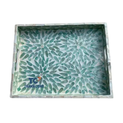 Rectangle mother of pearl tray