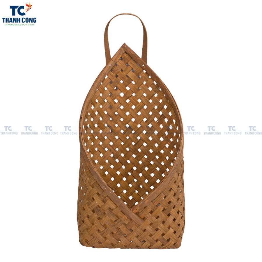 Bamboo Wall Basket Hanging Model 2023 (TCSB-23011); Bamboo Wall Basket Hanging, Bamboo Wall Basket